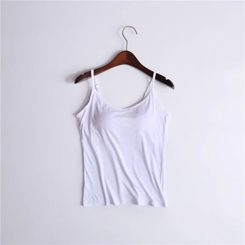 Women's No Steel Ring Cup Integrated Outer Blouses