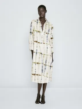 Women's  Off White Linen Dresses - BlackBeads