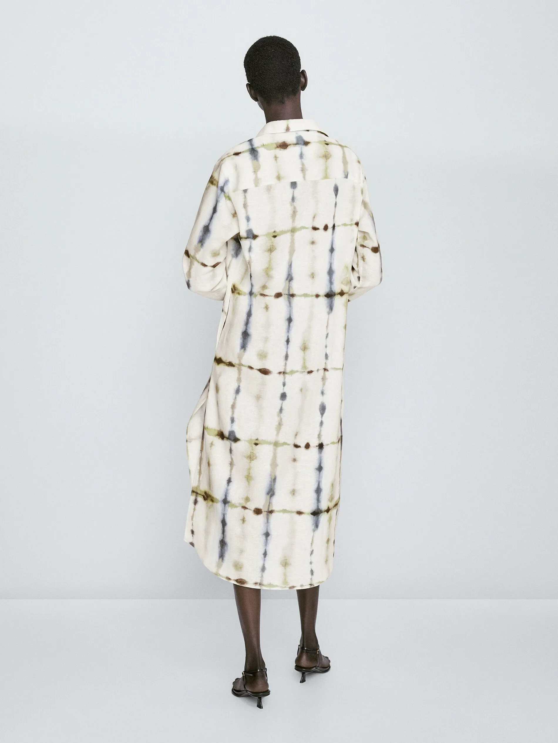 Women's  Off White Linen Dresses - BlackBeads